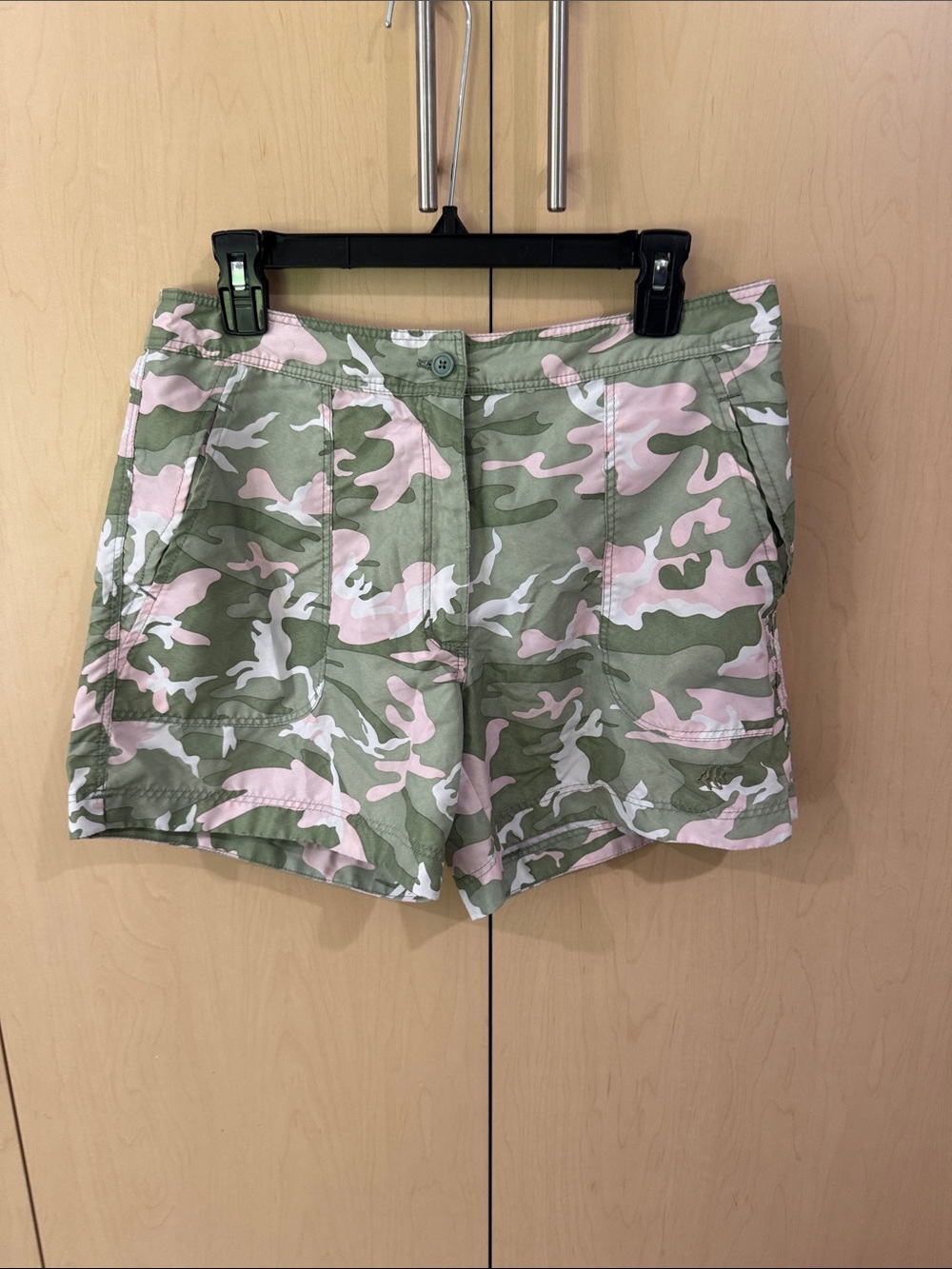 Guy Harvey Pink & Green Camo Cargo Shorts